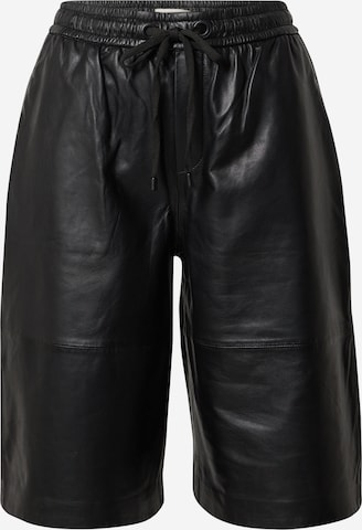 OUI Loosefit Kalhoty – černá: přední strana