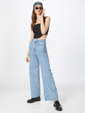 WEEKDAY Wide Leg Jeans 'Ace Summer' in Blau