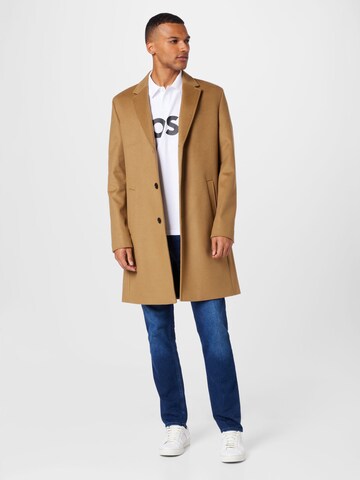 HUGO Red Between-Seasons Coat 'Malte' in Beige