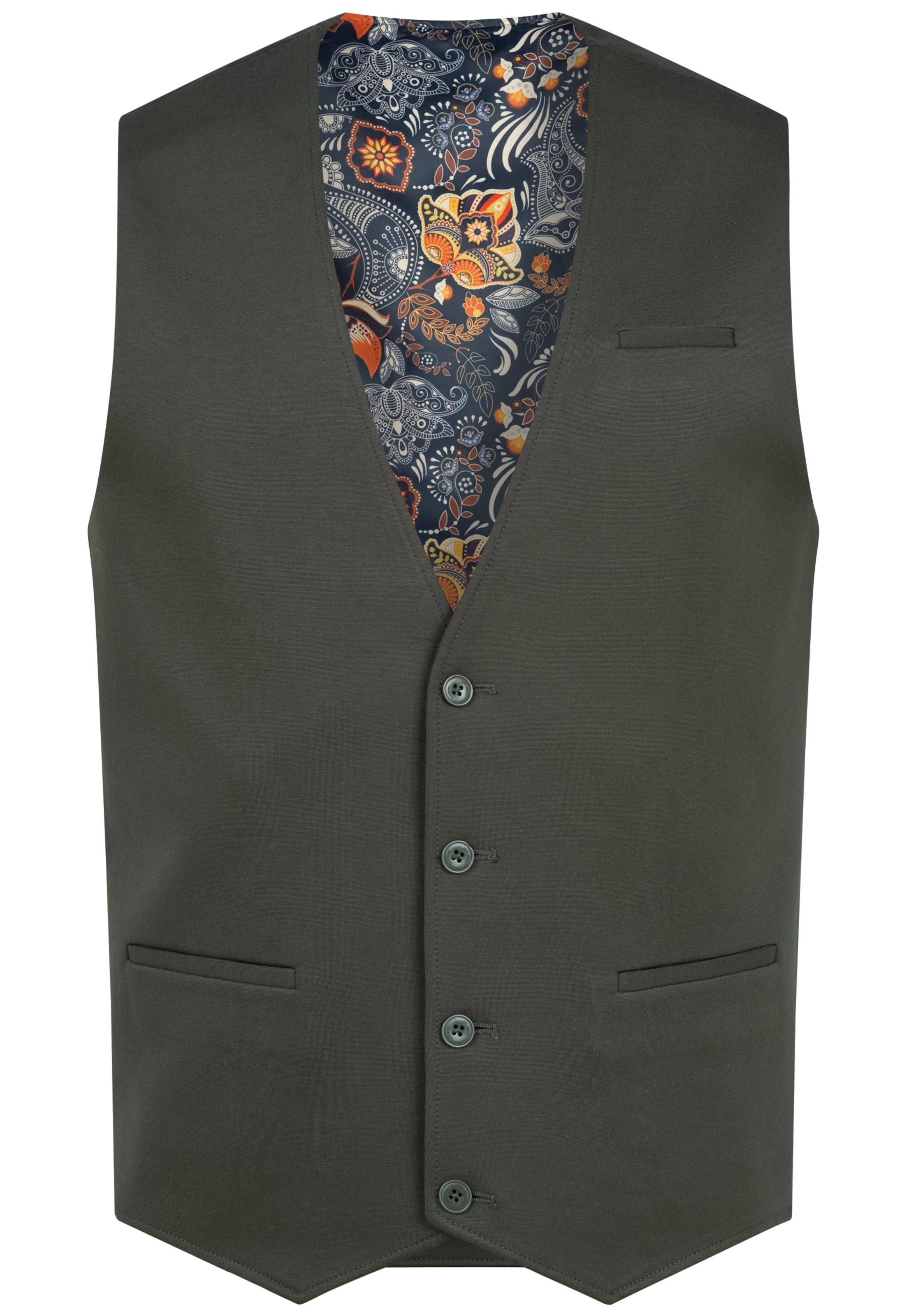 JEFF Gilet &#x27;Ezra&#x27; in Groen: voorkant