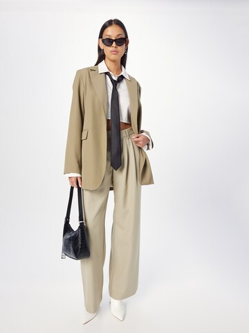 Won Hundred Wide leg Pleat-front trousers 'Camille' in Grey