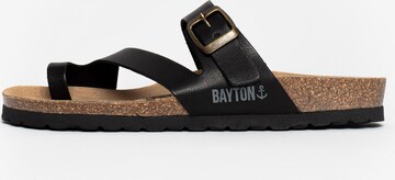 Bayton - Zapatos abiertos 'Biscaye' en negro: frente