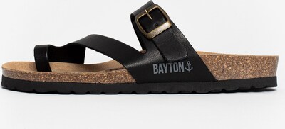Bayton Pantolette 'Biscaye' in stone / schwarz, Produktansicht