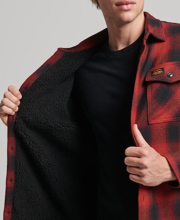 Superdry Regular fit Between-Season Jacket 'Miller' in Red