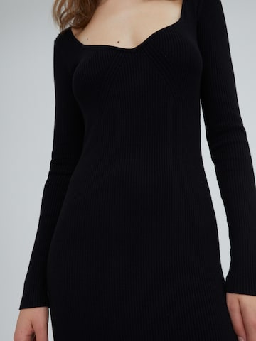 EDITED Knitted dress 'Catherine' in Black