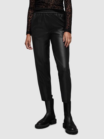 AllSaints Regular Trousers in Black: front