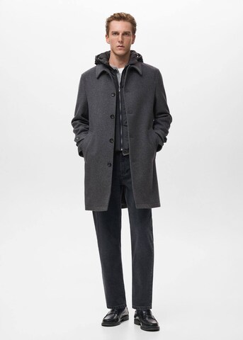 MANGO MAN Between-Seasons Coat 'Stan' in Grey