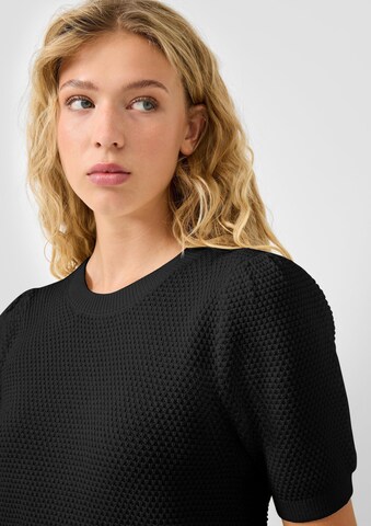 QS Strickpullover in Schwarz