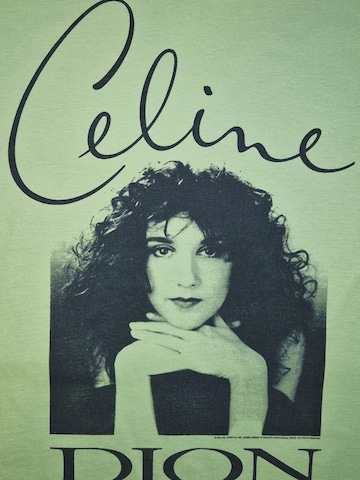 Rockshirts Shirt 'Celine Dion Young Celine Posing' in Green