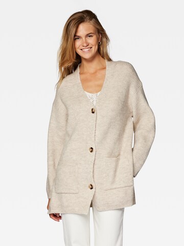 Mavi Knit Cardigan in Beige: front