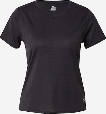 T-shirt fonctionnel 'Launch' UNDER ARMOUR en noir : devant