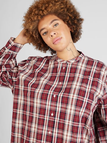 Tommy Hilfiger Curve - Blusa 'TARTAN' em vermelho