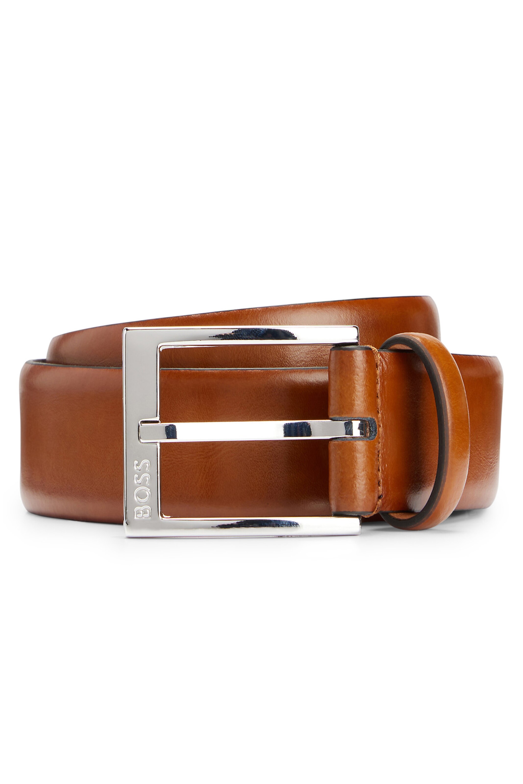 BOSS Gürtel 'Elloy' in Braun: Vorderseite