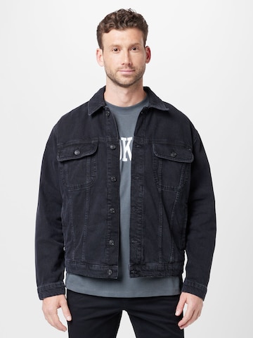 TOPMAN - Chaqueta de entretiempo en negro: frente