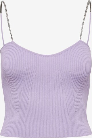 ONLY - Top de malha 'MOON' em roxo: frente