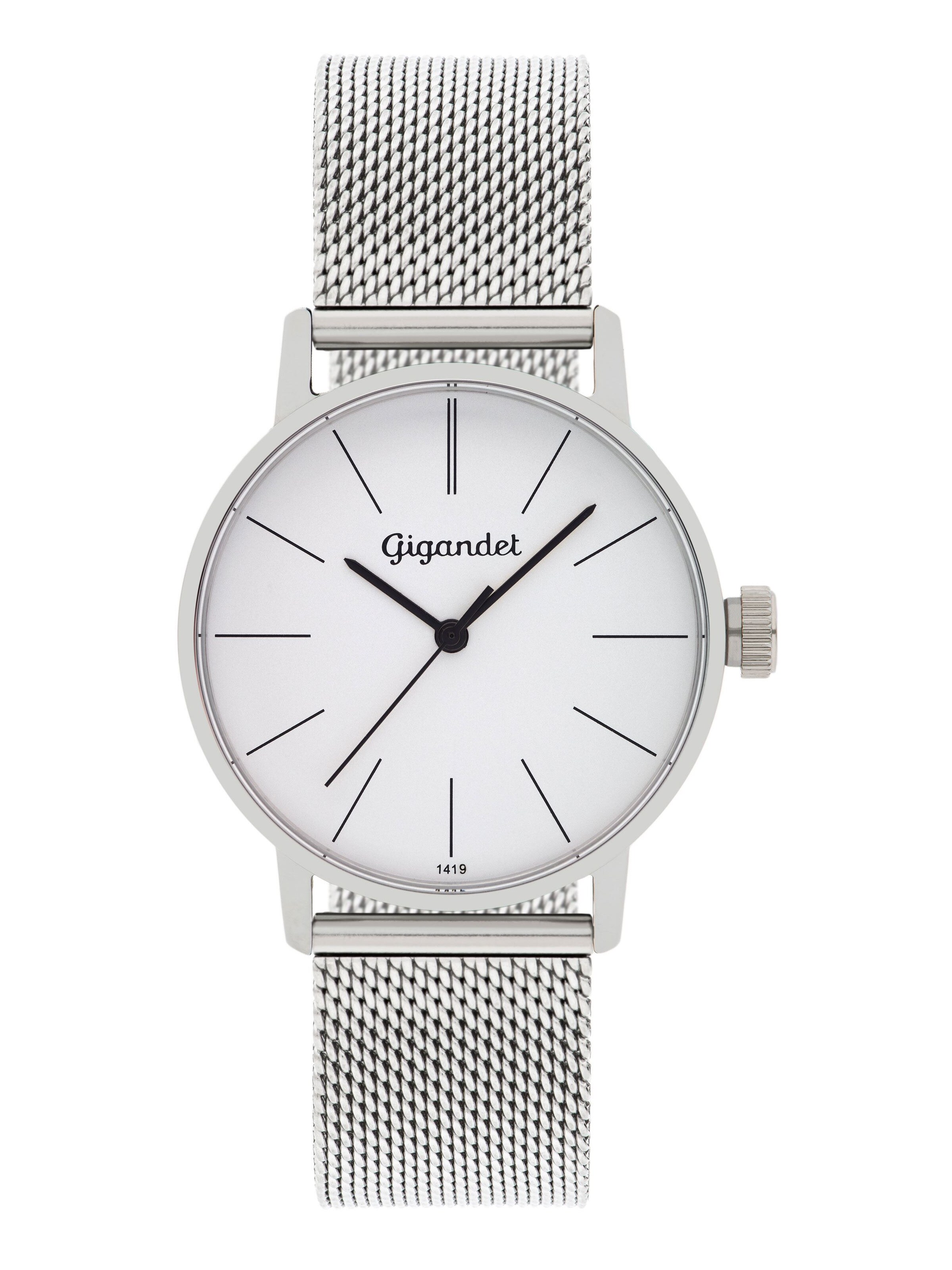 Gigandet Analog Watch 'MINIMALISM' in Silver: front