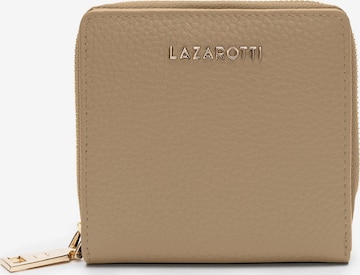 Portamonete 'Bologna' di Lazarotti in beige: frontale