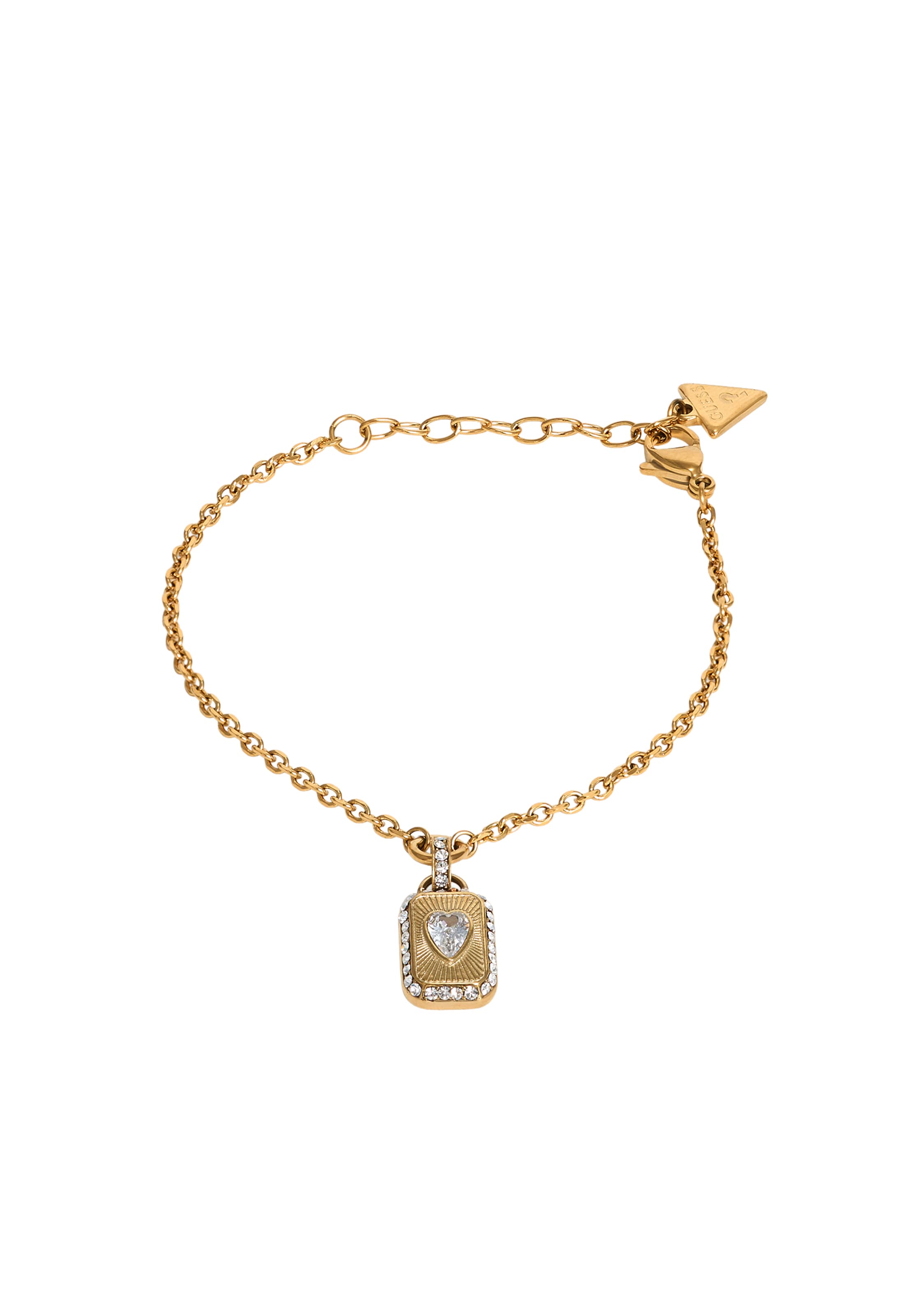 GUESS - Pulsera 'CRYSTAL LOVE' en oro: frente