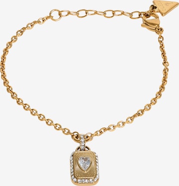 zelts GUESS Rokassprādze 'CRYSTAL LOVE': no priekšpuses