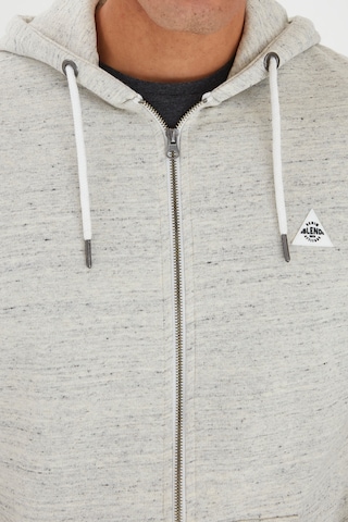 BLEND Zip-Up Hoodie in Grey