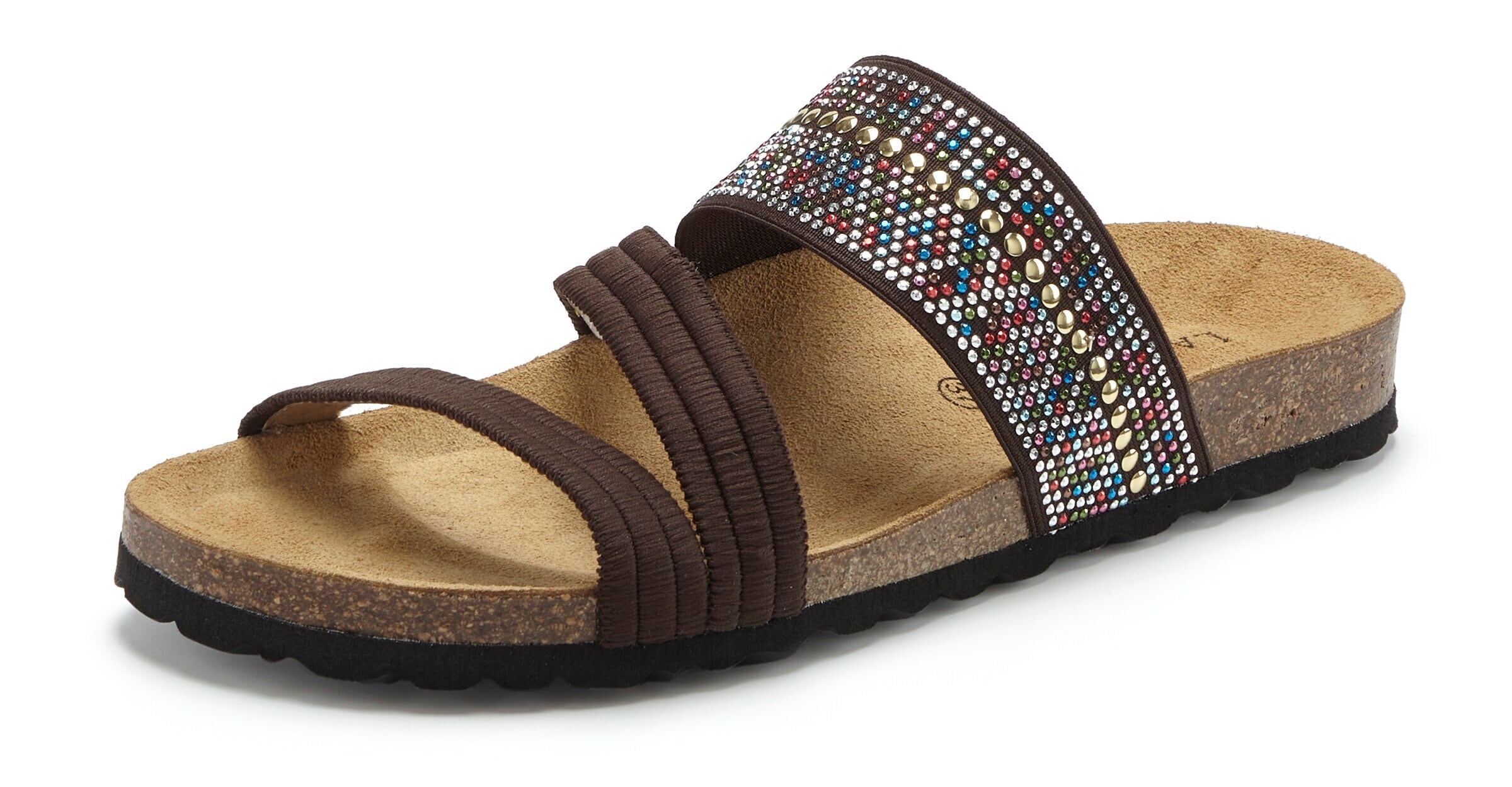 LASCANA Pantolette in Braun: Vorderseite