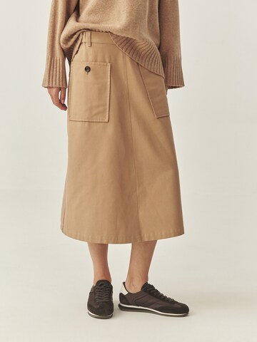 TATUUM Sukně 'Long Island' – béžová: přední strana