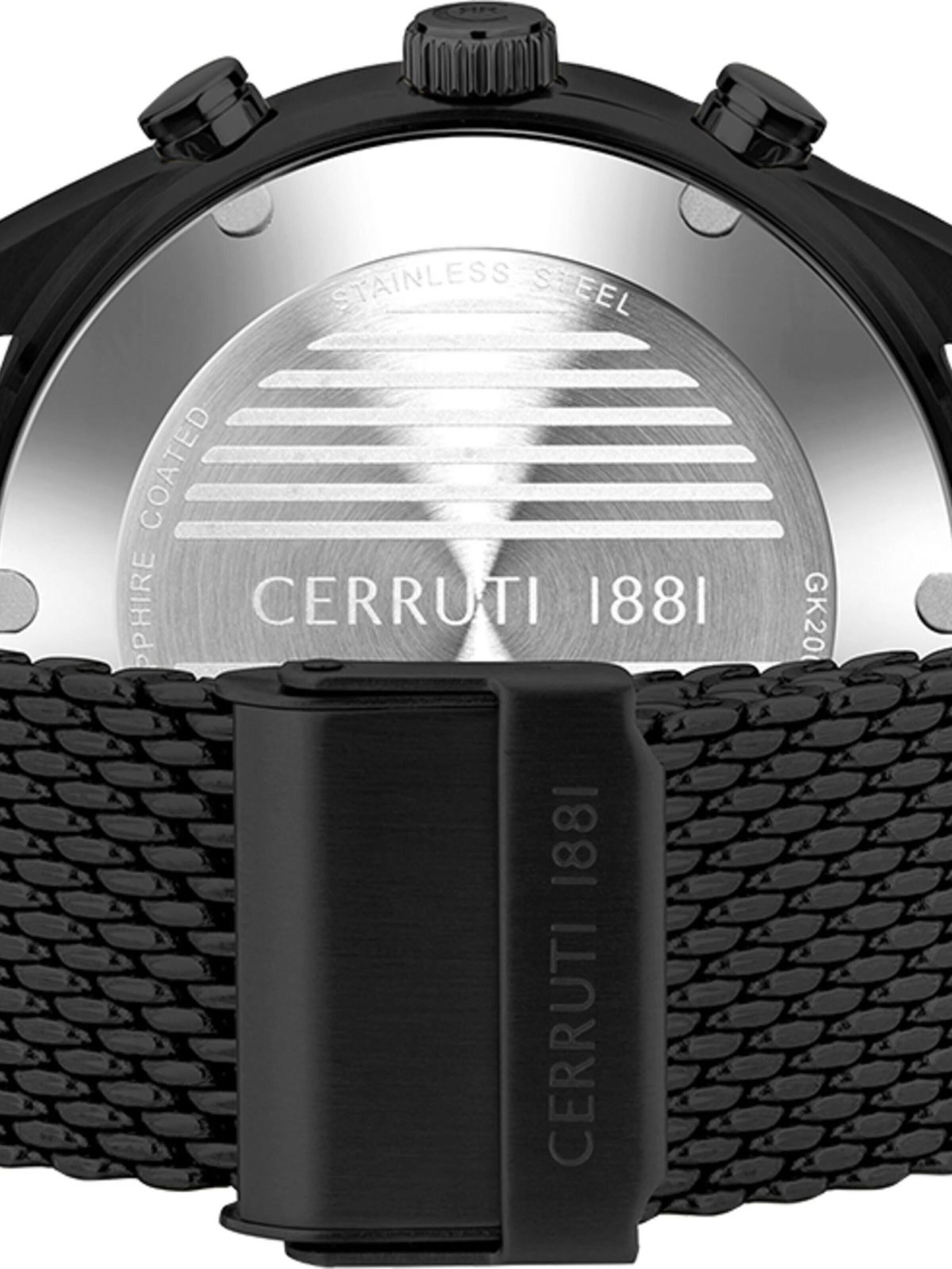 CERRUTI 1881 Zegarek analogowy 'Chronograph Grottamare' w kolorze czarny