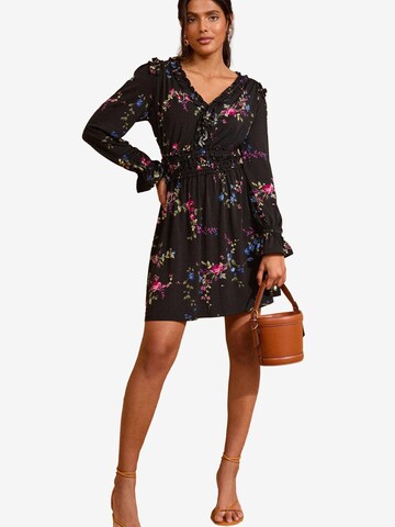 love & roses Jurk in Zwart: voorkant