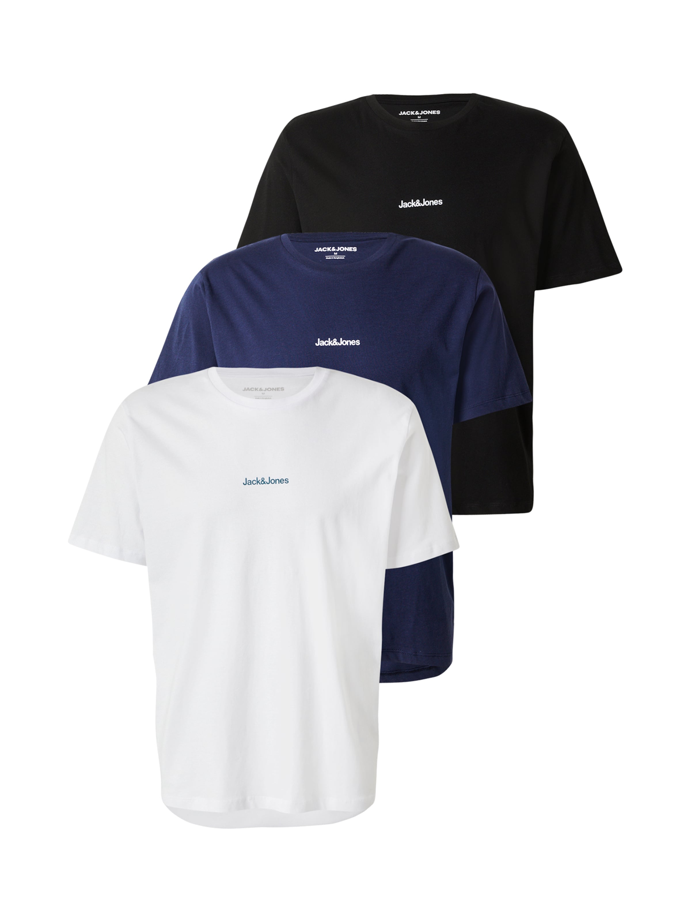 JACK & JONES Póló 'JJMINE' - kék: elől