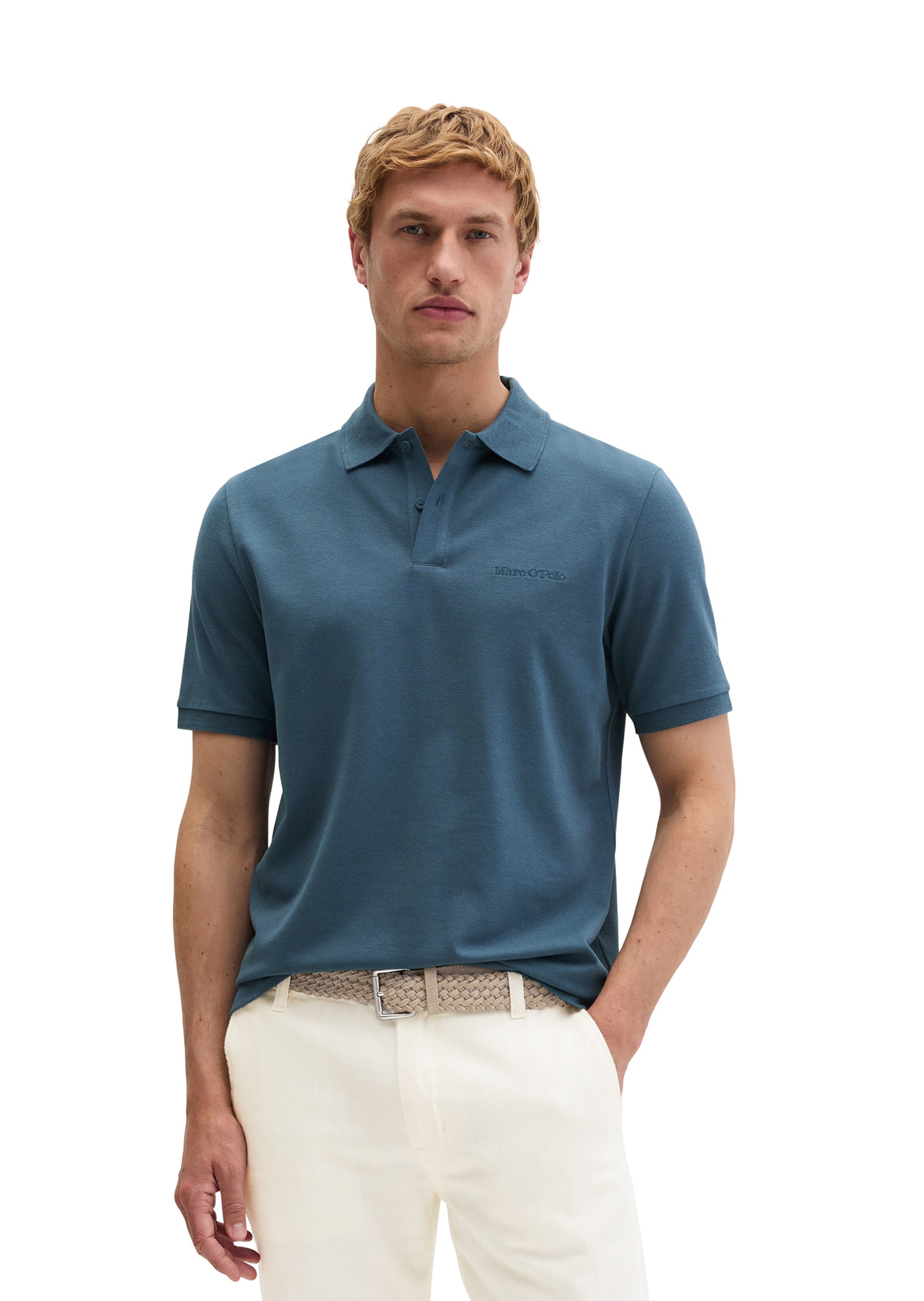 Marc O'Polo Shirt in Blauw: voorkant