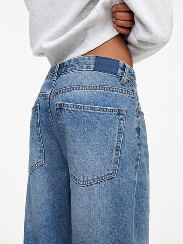 Pull&Bear Wide Leg Farkut värissä sininen