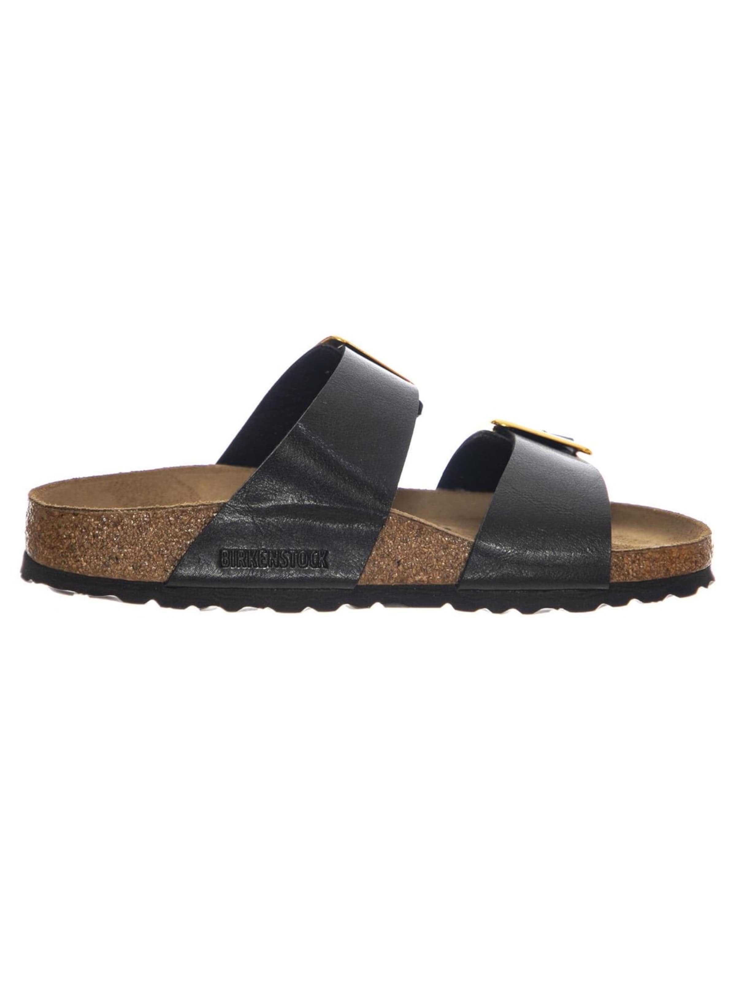 BIRKENSTOCK Sandaler 'Sydney CB graceful licorice, Birko Flor' i sort