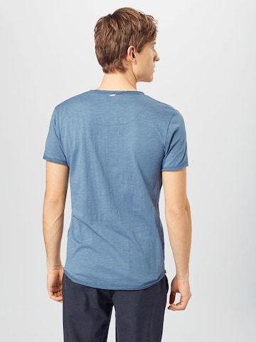 Key Largo Shirt 'BREAD NEW' in Blau