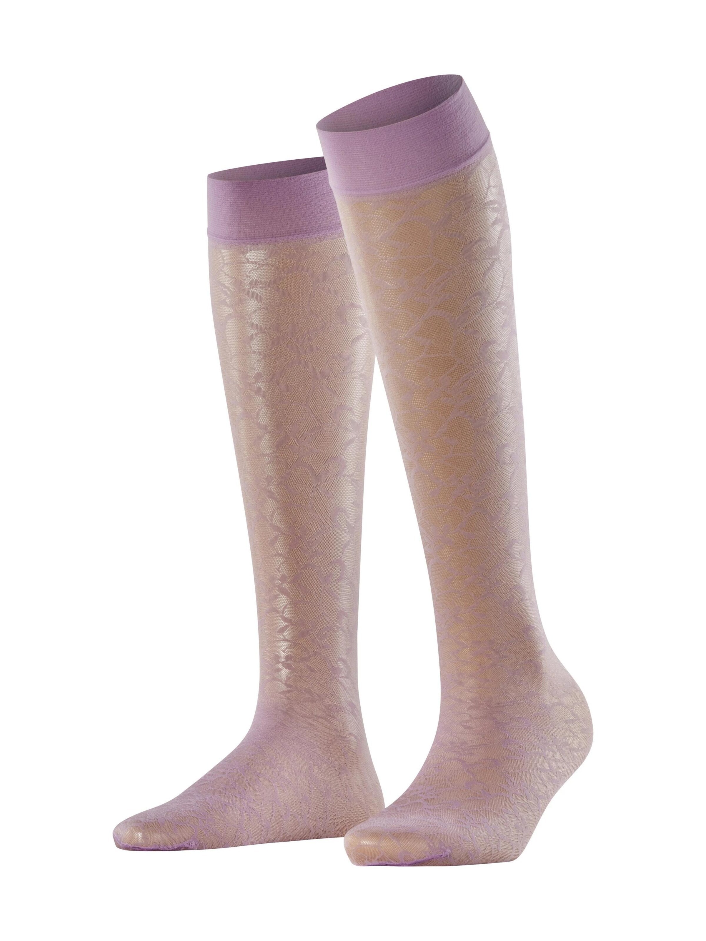 FALKE Overknee Strümpfe 'Soft Spell'‌‌‌‌‌‌‌‌‌‌ in Lila: Vorderseite