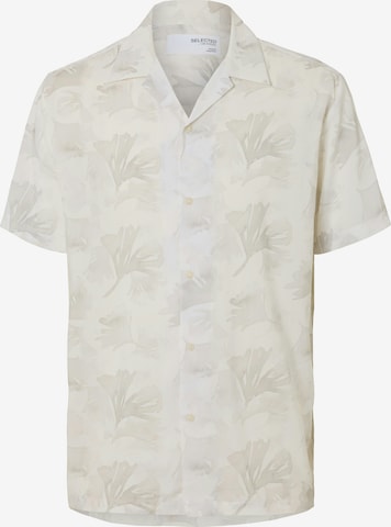 Chemise SELECTED en blanc : devant