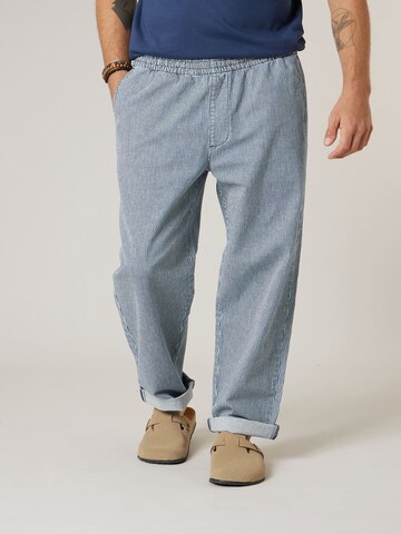 Loosefit Pantalon chino 'VIGOR' Deeluxe en bleu : devant