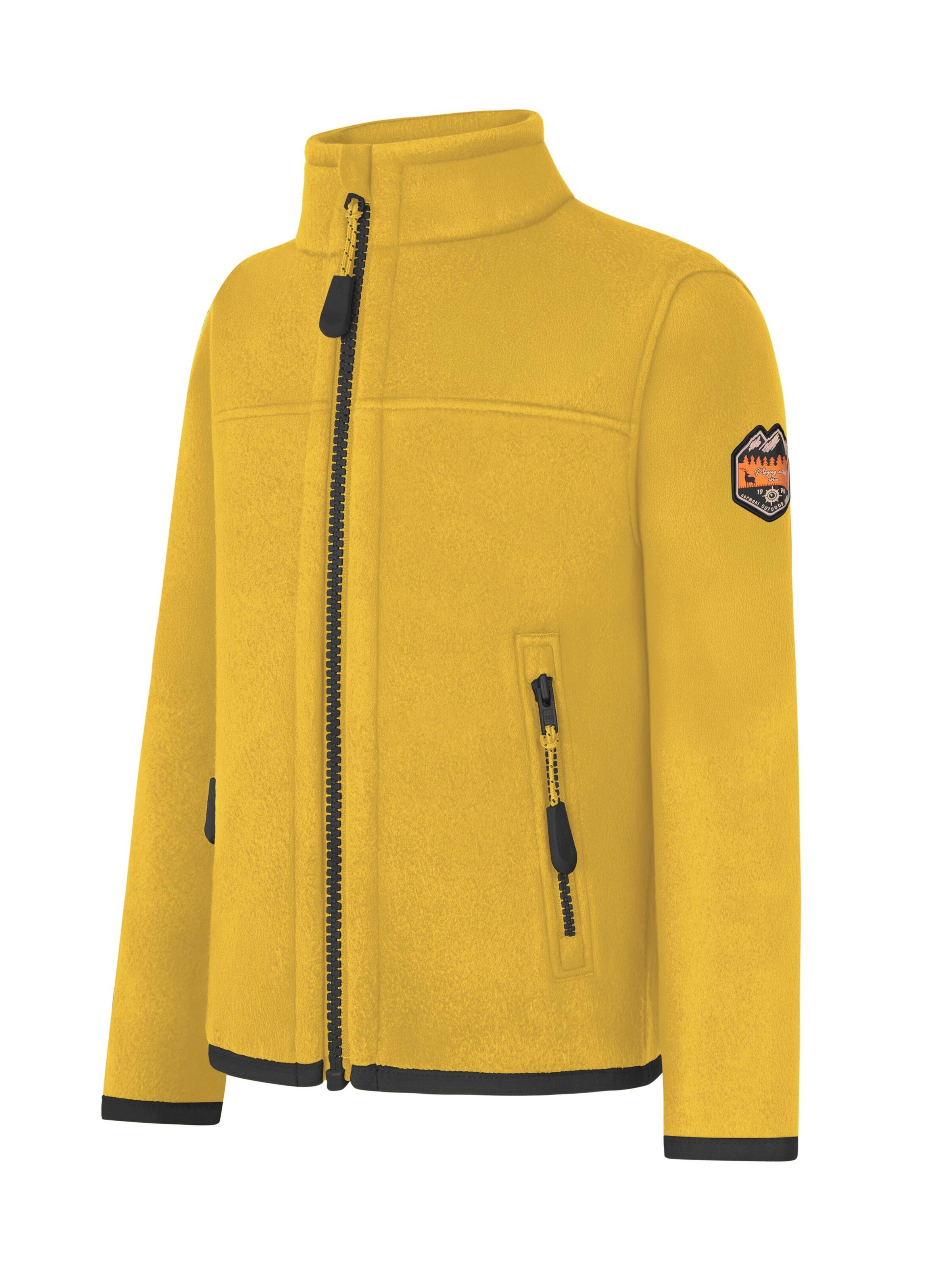 normani Fleece jas in Geel