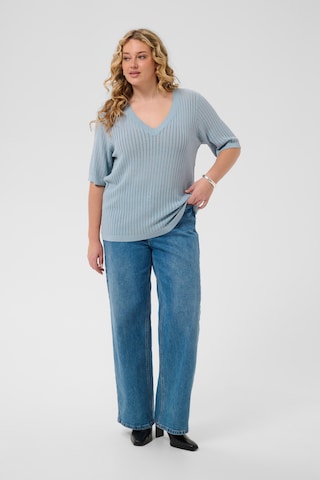 KAFFE CURVE Sweater 'Abeline' in Blue