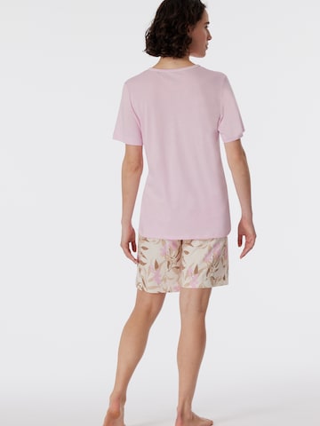 SCHIESSER Short Pajama Set '  Comfort Nightwear ' in Brown