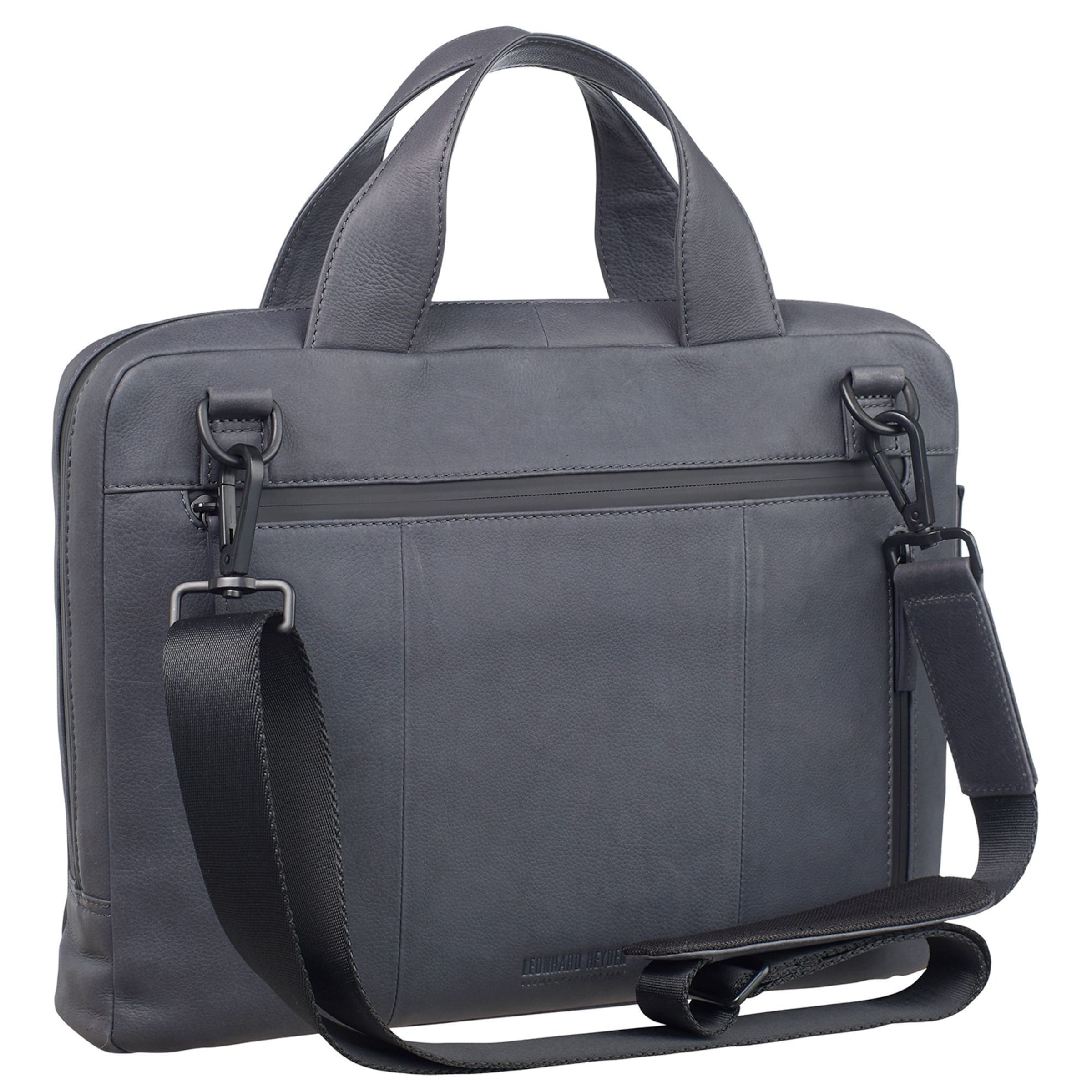 LEONHARD HEYDEN Document bag 'Den Haag' in Grey