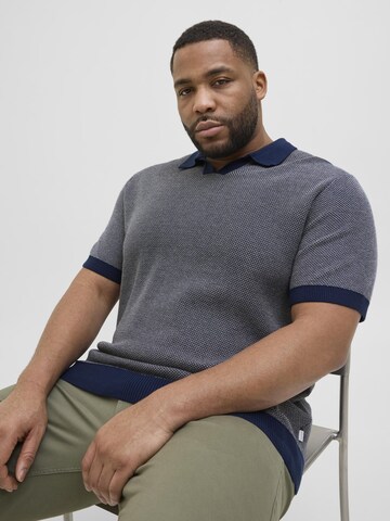 Jack & Jones Plus Poloshirt in Blau