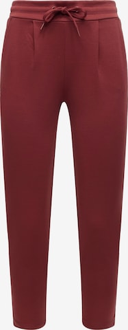 ICHI - Tapered Pantalón plisado 'KATE' en rojo: frente
