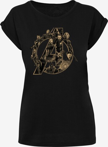 T-shirt 'Marvel Avengers Infinity War' F4NT4STIC en noir : devant