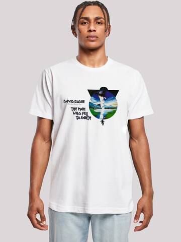 T-Shirt 'The Man Who Fell To Earth' F4NT4STIC en blanc : devant