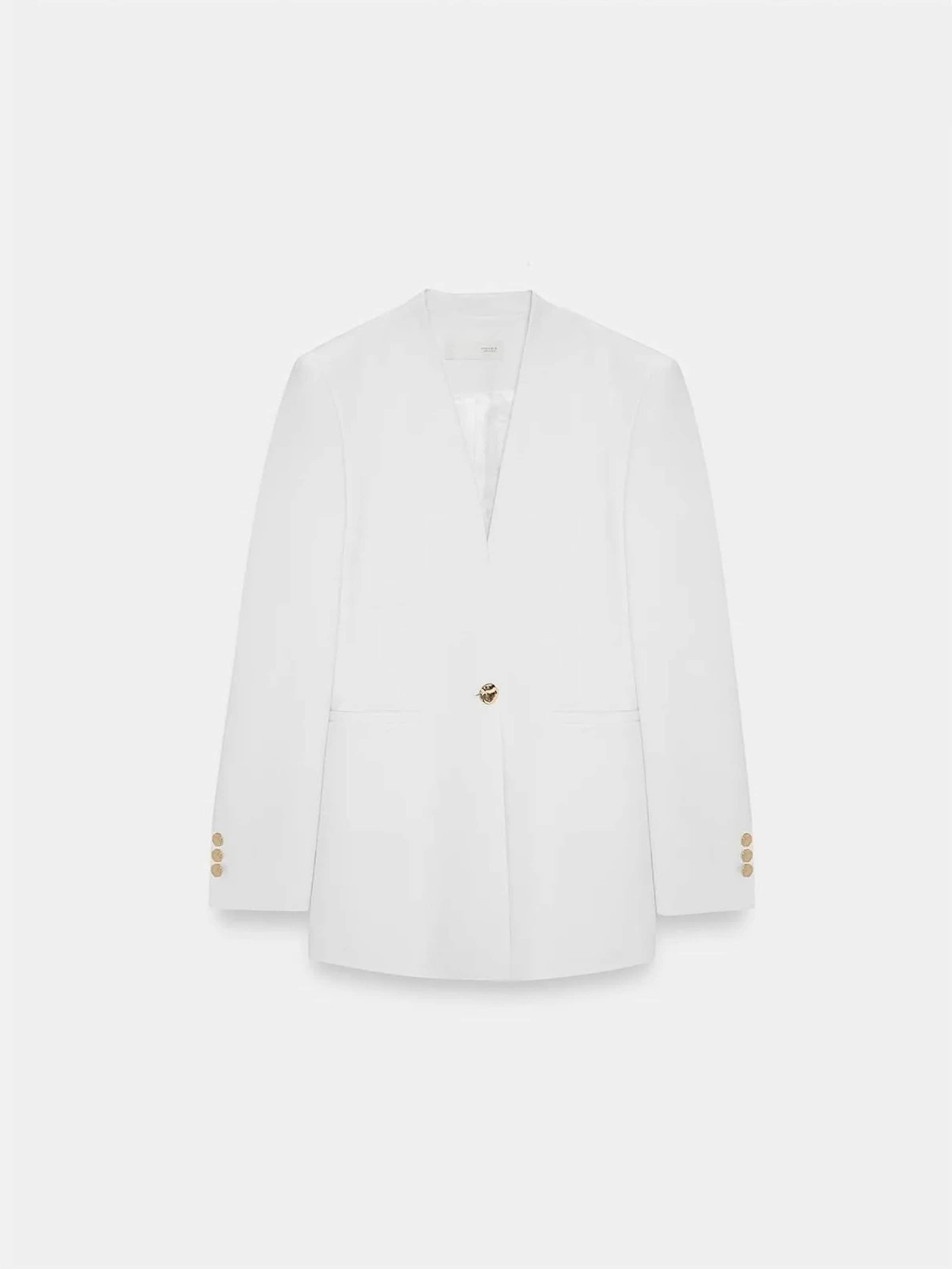Blazer Dilvin en blanc : devant
