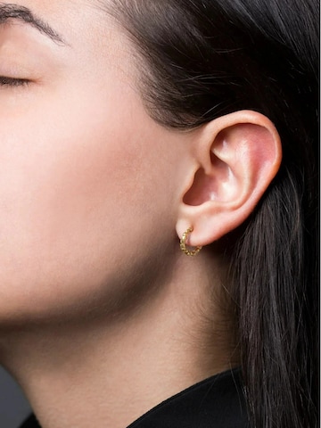 Orecchini 'Bead Twist' di Jane Kønig in oro: frontale