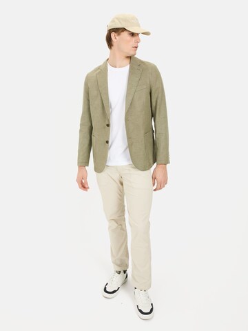 CAMEL ACTIVE Regular Fit Freizeitblazer mit 2-Knopf-Verschluss in Grün
