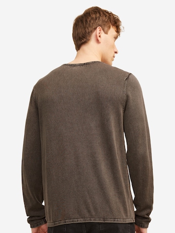 JACK & JONES Regular fit Sweater 'Leo' in Brown