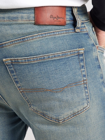 Coupe slim Jean 'Hatch' Pepe Jeans en bleu
