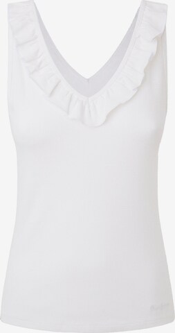 Top 'LEIRE' di Pepe Jeans in bianco: frontale